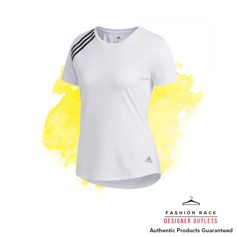 Adidas 3-Stripes Run Tee White