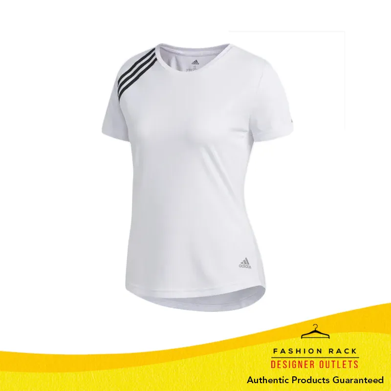 Adidas 3-Stripes Run Tee White