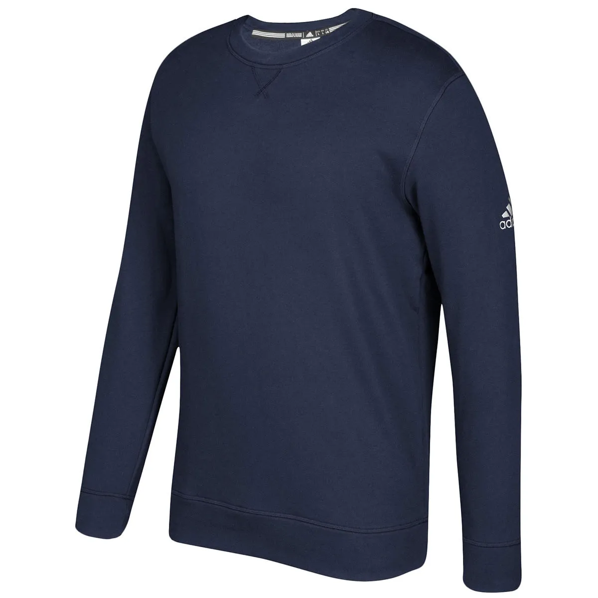 adidas Men's Collegiate Navy/White Fleece Crew