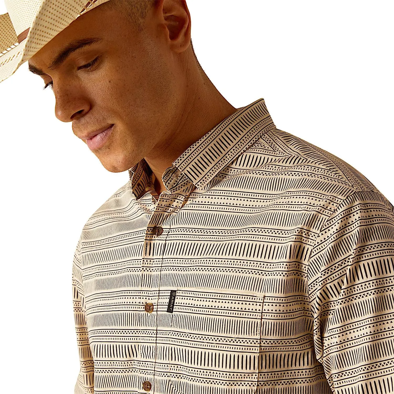 Ariat Men's Modern Fit Marvin Shirt - Sandshell