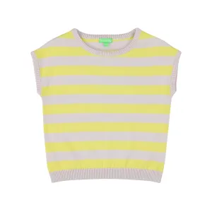 Bella Top – stripes lavender