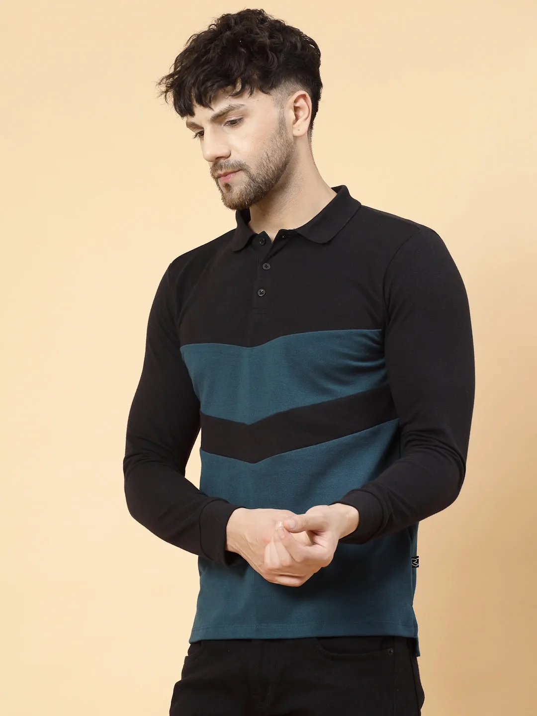 Block Tone Polo T-shirt