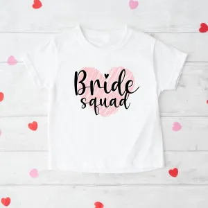 Bride Squad Heart Matching T-Shirts