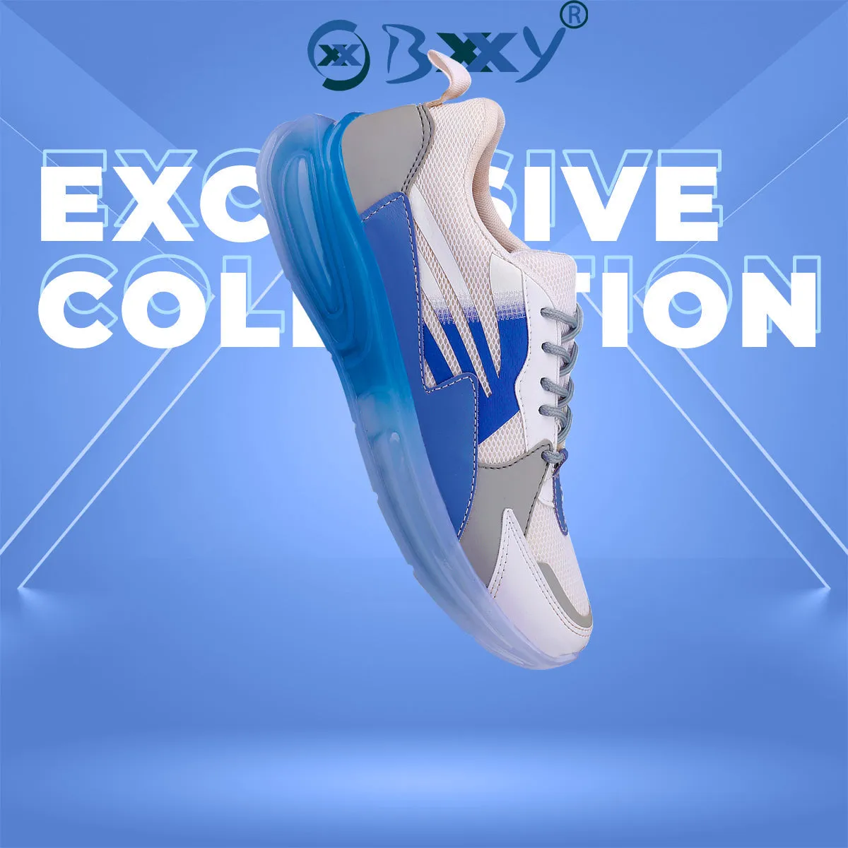 Bxxy's Rich Look Lace-up Sports Shoes for Men