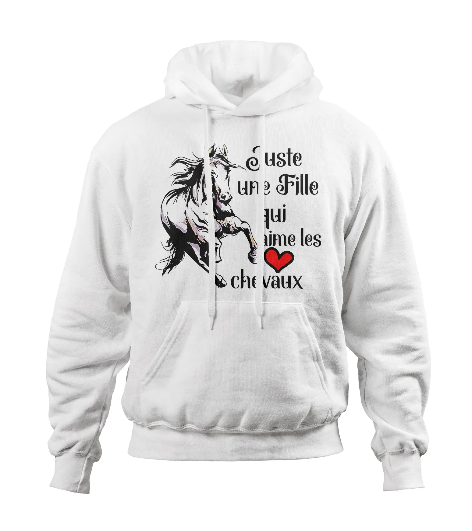 Cadeau Equitation Cheval Original Tee Shirt Fille - Juste Une Fille Qui Aime Les Chevaux - Cadeau Fille Cheval - CTS09042201