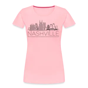 Customizable 'Nashville Skyline" Girl's Trip Premium Organic T-Shirt