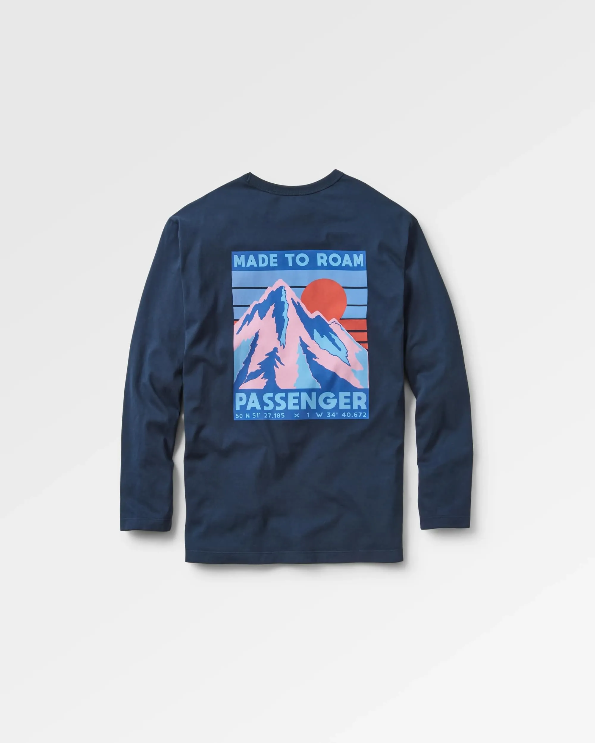 Distance Recycled Relaxed Fit LS T-Shirt - Deep Navy