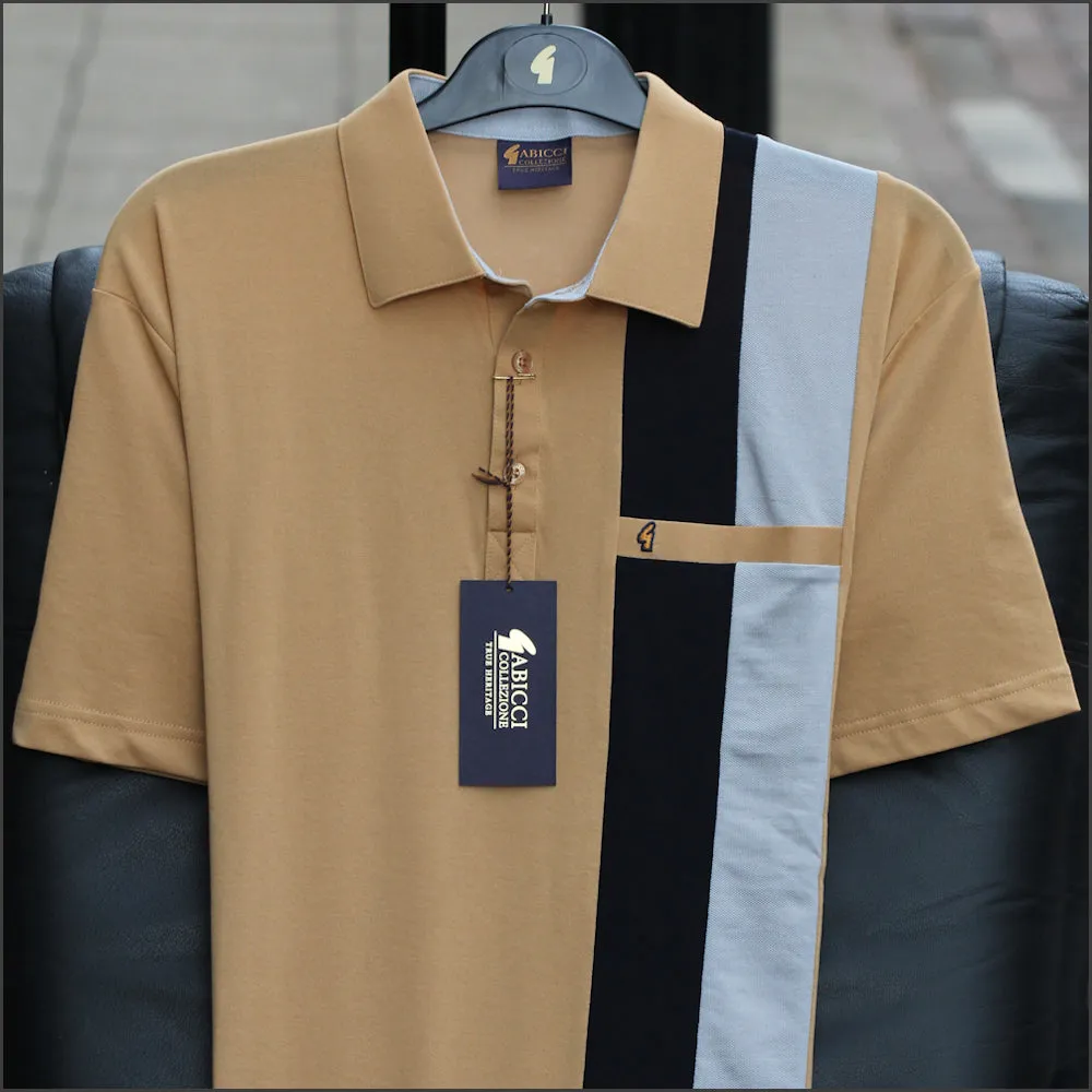 Gabicci X10 Camel Pattern T Shirt--