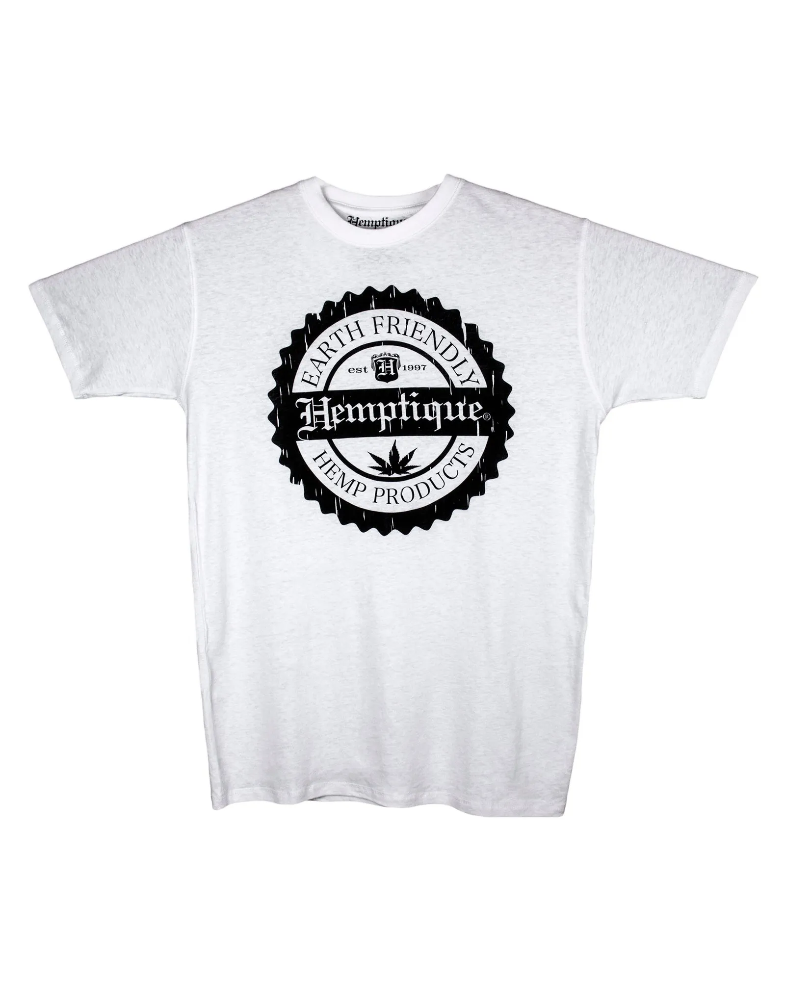 Hemp T-Shirt - Hemptique Crest Design