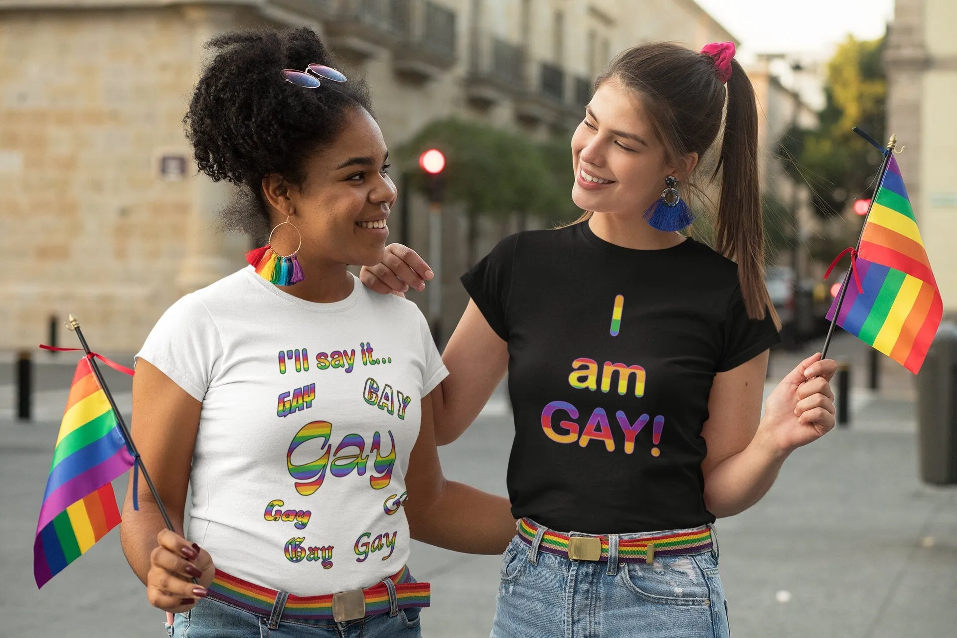 I AM GAY shirt.  because Floridians aren't supposed to say "Gay".  Silly DeSantis