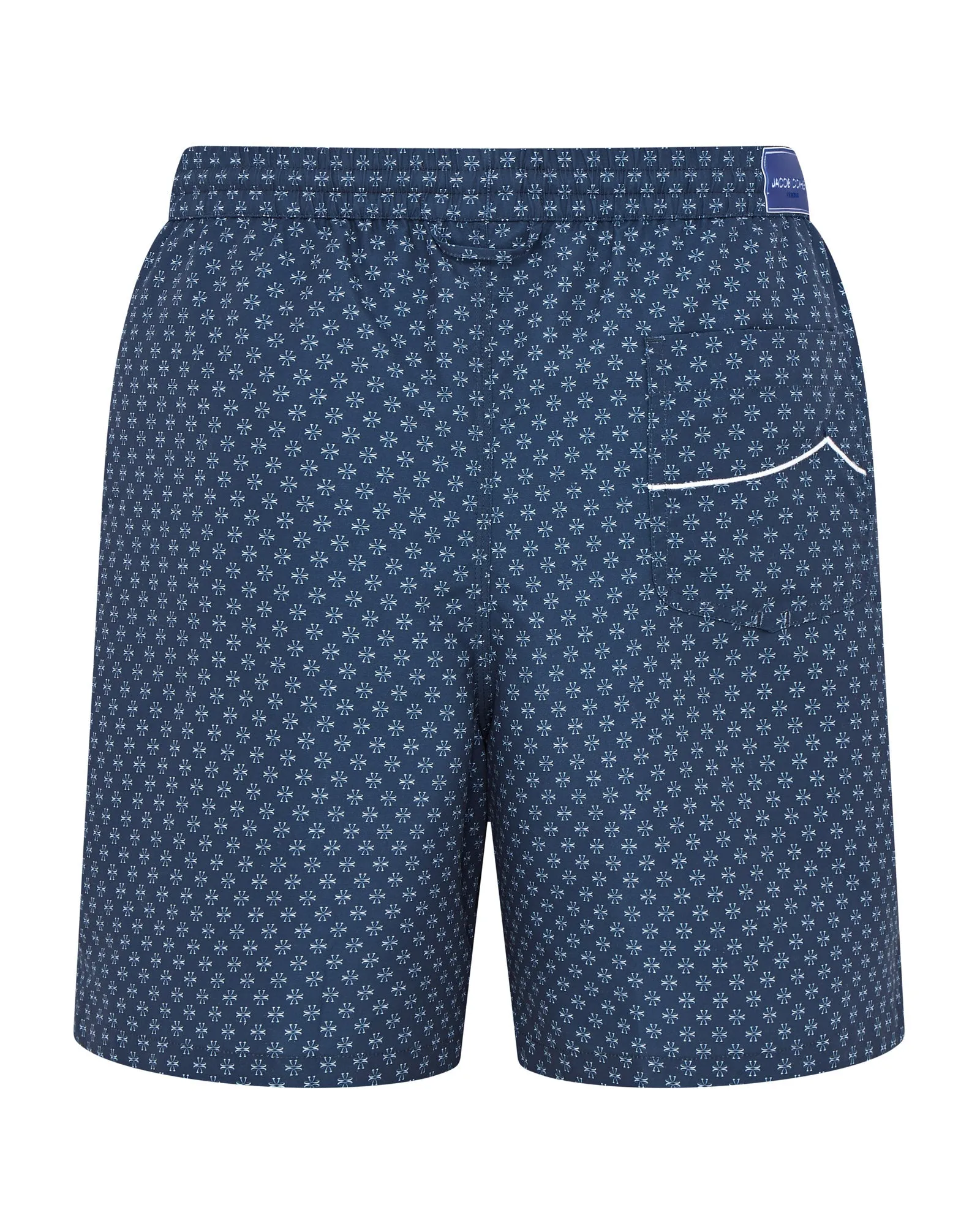 Jacob Cohen Micro Print Quick Dry Swim Shorts (Blue Black)