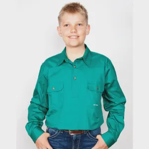 Just Country Boys Lachlan Workshirt Dark Green