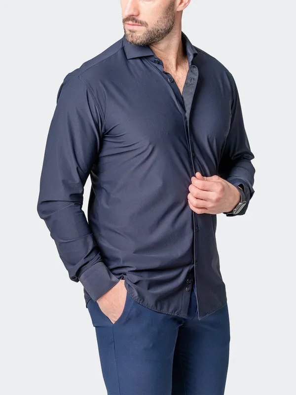 Maceoo Stretch Shirt | Einstein Pur Blue