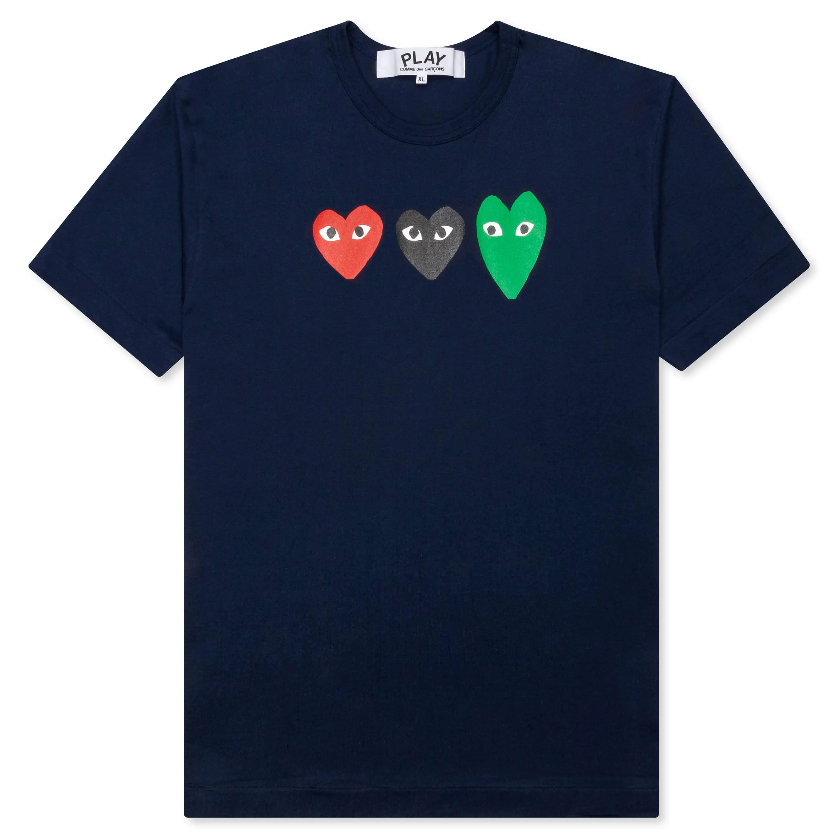 Multi Heart T-Shirt - Navy