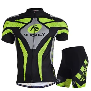 Nuckily Mycycology MA005-MB005 Half Sleeves Jersey and Gel Padded Shorts