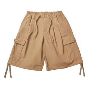 OPEN DIALOGUE DOUBLE PLEATS ARMY SHORTS-KHAKI