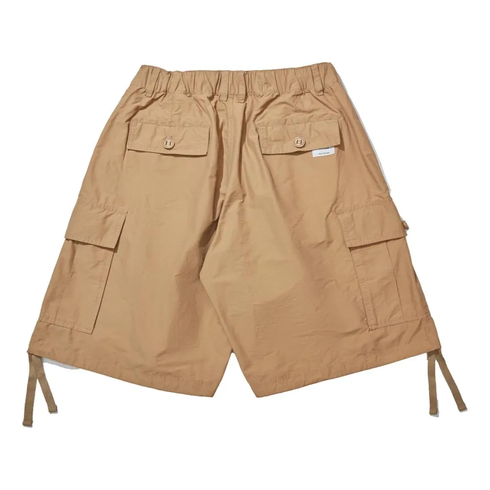 OPEN DIALOGUE DOUBLE PLEATS ARMY SHORTS-KHAKI