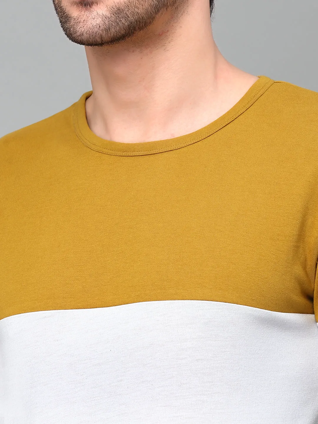 Round Neck  Cut & Sew Full Sleeve T-Shirt