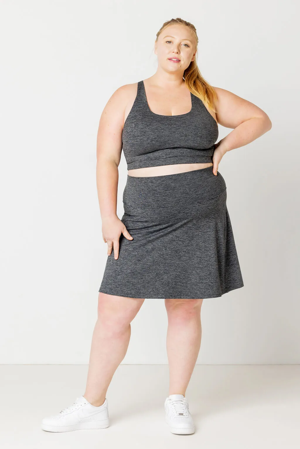 SuperSoft Skort - Heather Gray