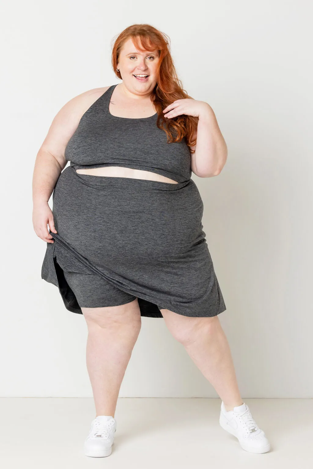 SuperSoft Skort - Heather Gray