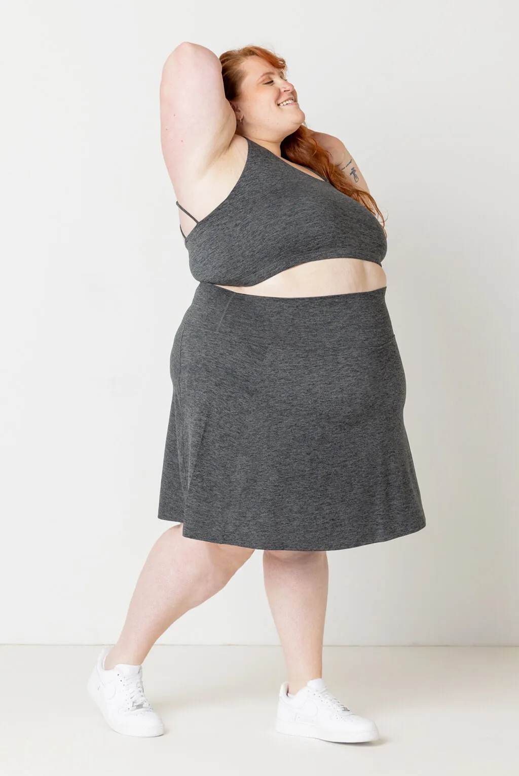 SuperSoft Skort - Heather Gray