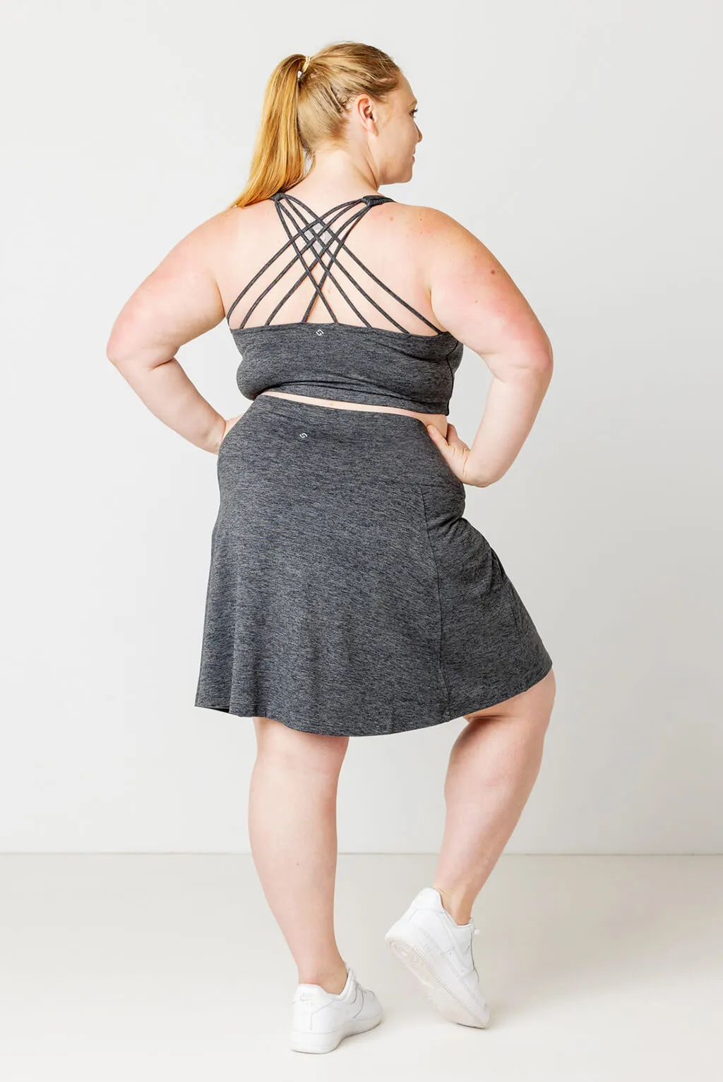 SuperSoft Skort - Heather Gray