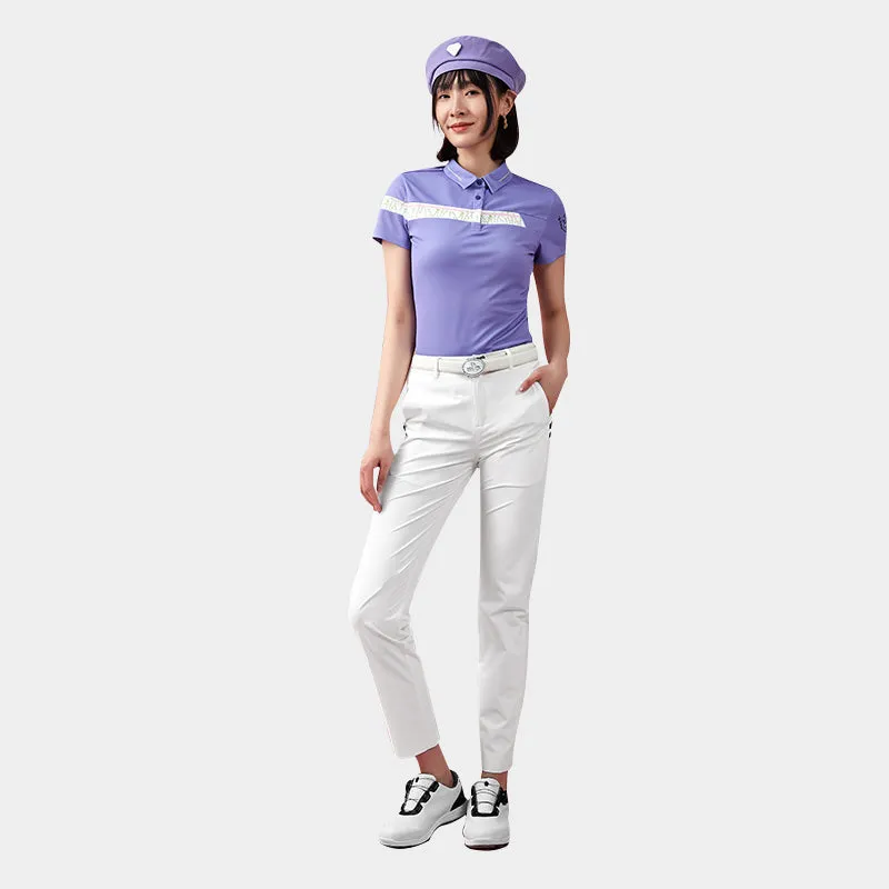 SVG Golf Women's Classic Straight-Fit White Pants