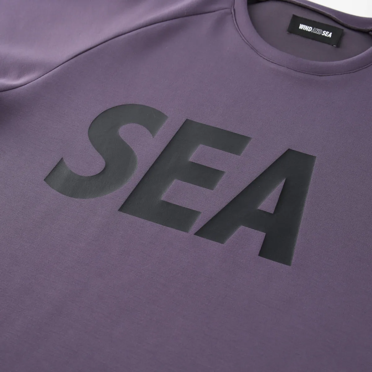 WIND AND SEA SEA DRY STRETCH RAGLAN TEE-CHARCOAL