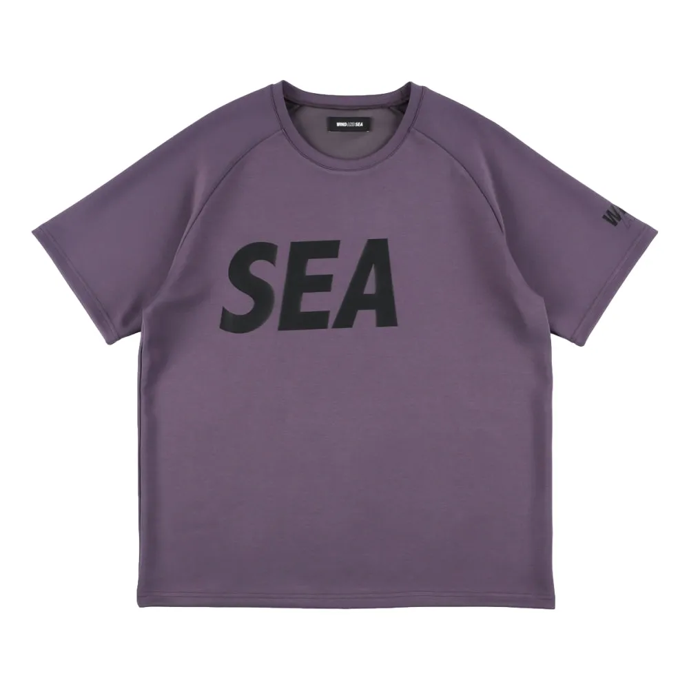 WIND AND SEA SEA DRY STRETCH RAGLAN TEE-CHARCOAL