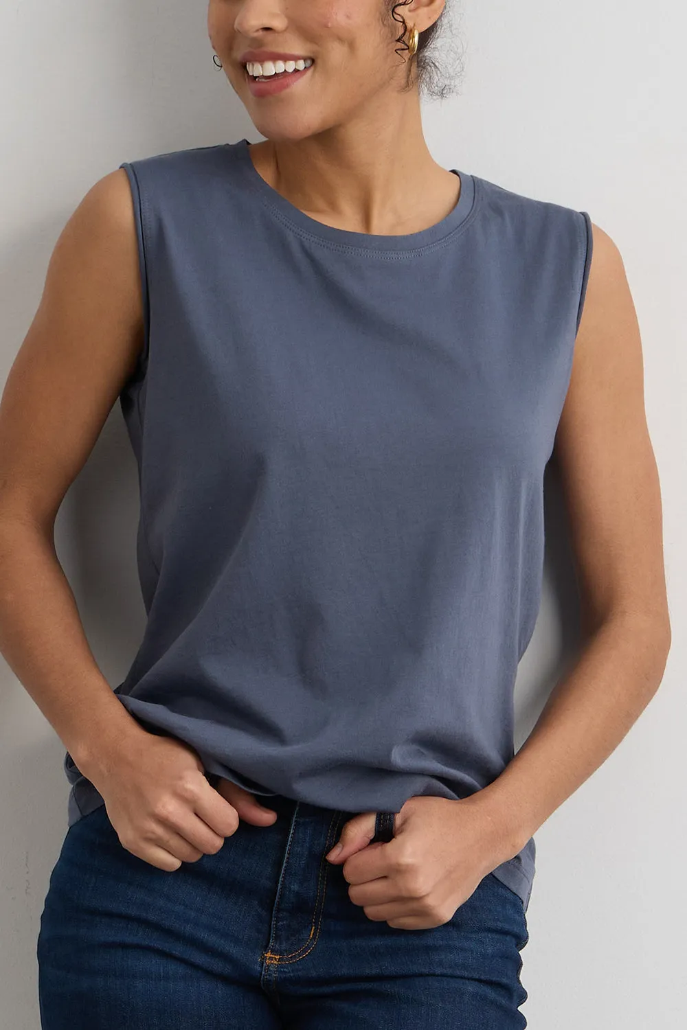 Women's 100% Organic Cotton Sleeveless Tee